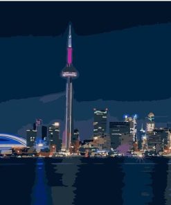 Toronto Skyline Urban Landscape Paint By Numbers