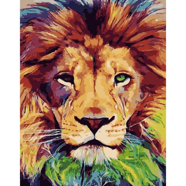 Lion Animal Paint By Numbers