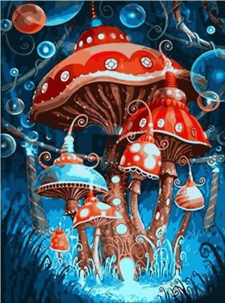 Magic Mushroom Animation Paint By Numbers