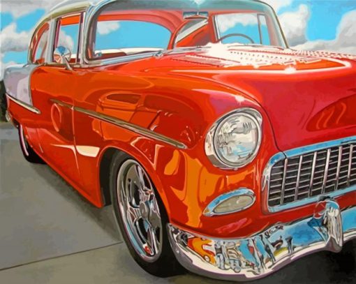 Headlight-lamp-vintage-car-paint-by-numbers