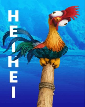 Hei Hei Moana Disney Paint By Numbers