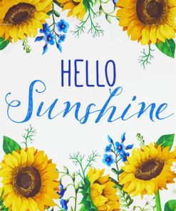 Hello Sunshine Quote Paint By Numbers