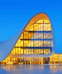Heydar Aliyev Centre Baku Paint By Numbers
