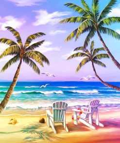 Hidden Beach Seascape Paint By Numbers