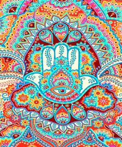 Colorful Hippie Abstract Paint By Numbers