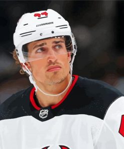 Hockey Star Miles Wood Paint By Numbers