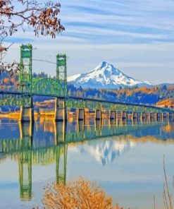 Hood River Scenic Oregon Paint By Numbers
