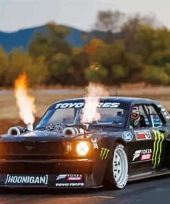 Custom Hoonicorn Ford Mustang Paint By Numbers