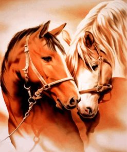 Romantic Horse Duo Paint By Numbers