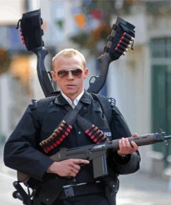Hot Fuzz Movie Characters Paint By Numbers