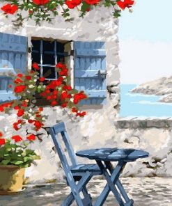 Idyllic Mediterranean Scene Paint By Numbers