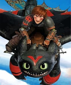 How to Train Your Dragon Toothless Paint By Numbers