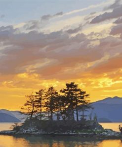 Howe Sound Sunset Paint By Numbers