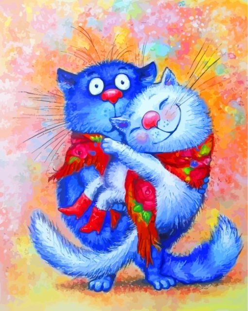 Hugging-Cats-paint-by-numbers