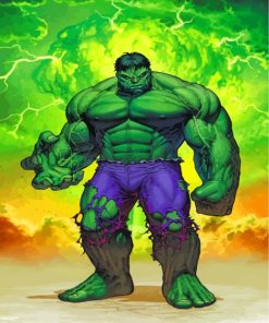Hero Hulk Paint By Numbers