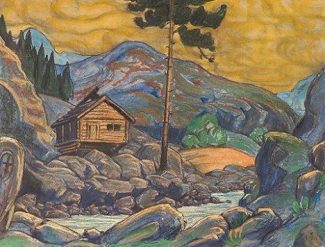 Mountain Hut Nature Paint By Numbers