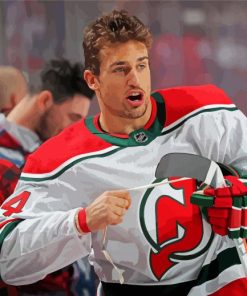 Ice Hockey Star Miles Wood Paint By Numbers