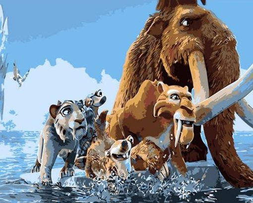 Ice_Age_Animals_-_Cartoon_and_Animation_Paint_By_Numbers