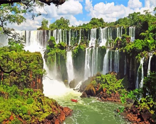 Iguazu-Falls-argentina-paint-by-numbers