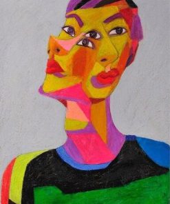 Illusion Woman Dual Faced Paint By Numbers