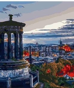 Calton Hill Cityscape Paint By Numbers