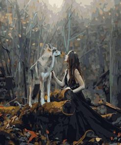 Wolf of the Forest Paint By Numbers