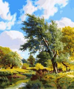 Windy Nature Scene Paint By Numbers