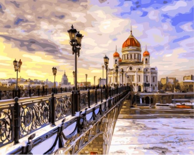 Cathedral of Christ in Moscow Paint By Numbers