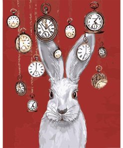 White Rabbit Animal Paint By Numbers