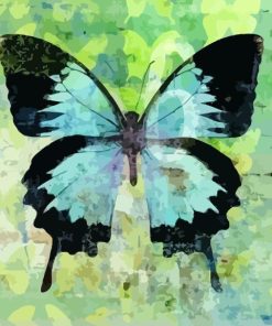 Imperial Blue Butterfly Animal Paint By Numbers