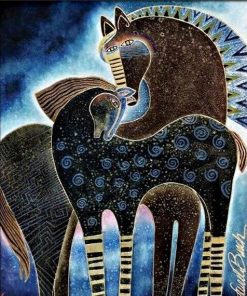 Indigo Laurel Burch Horses Paint By Numbers
