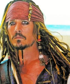 Captain Jack Sparrow Pirate Adventure Paint By Numbers