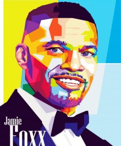 Jamie Foxx Pop Art Paint By Numbers
