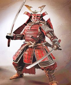 Samurai Warrior Japaneses Paint By Numbers