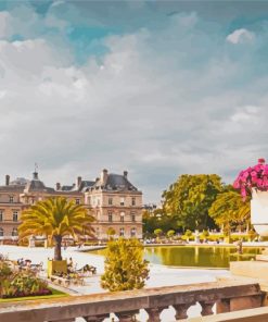 Jardin Du Luxembourg Paris Paint By Numbers