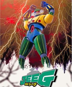 Jeeg Robot Art Paint By Numbers