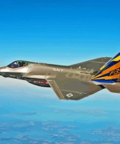 Jet Fighter Aircraft Paint By Numbers