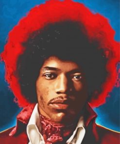 Jimi Hendrix Guitar Masterpiece Paint By Numbers