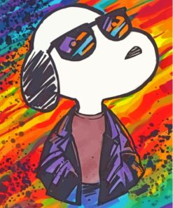 Joe Cool Snoopy Paint By Numbers