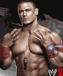 John Cena Wrestling Icon Paint By Numbers