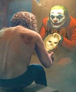 Mirror Joker Movie Icon Paint By Numbers