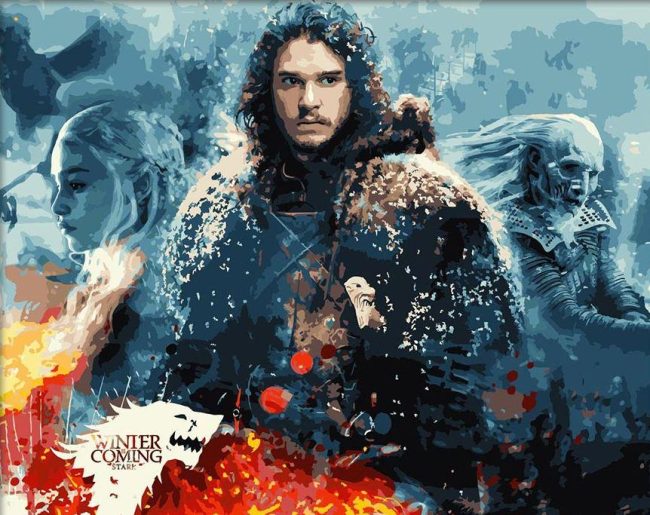 Jon Snow Game of Thrones Paint By Numbers