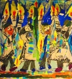 Abstract Joyous Flames Paint By Numbers