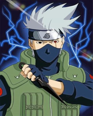 Kakashi Hatake Anime Paint By Numbers