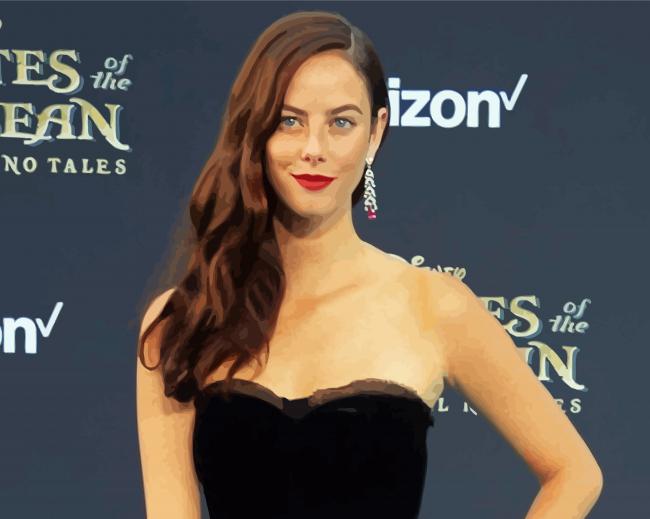 Finalizing Kaya Scodelario Paint By Numbers Artwork