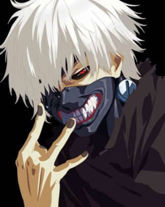 Ken Kaneki Manga Adventure Paint By Numbers