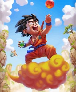 Dragon Ball Z Kid Goku Paint By Numbers