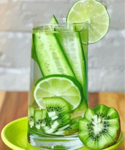 Kiwi Lime Juices Blend Paint By Numbers