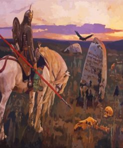 Knight At The Crossroads Masterpiece Paint By Numbers