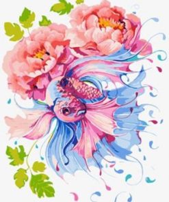 Betta Fish Peony Combo Paint By Numbers